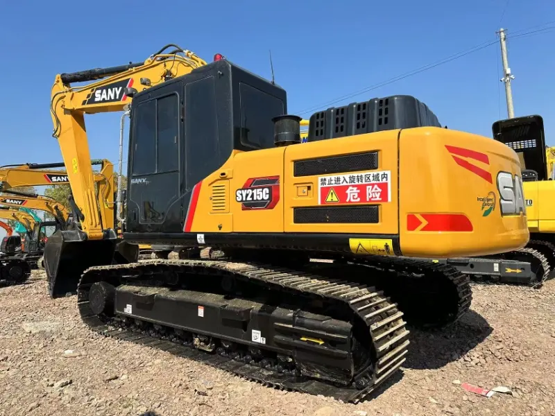 construction equipment excavator Sany215 used high quality digger Low hours with good conddition Sany215 for sale in low price