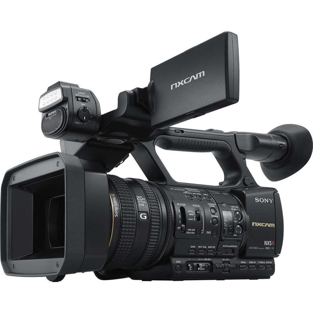 Sony HXR-NX5R NXCAM Professional Camcorder with Built-in LED Light